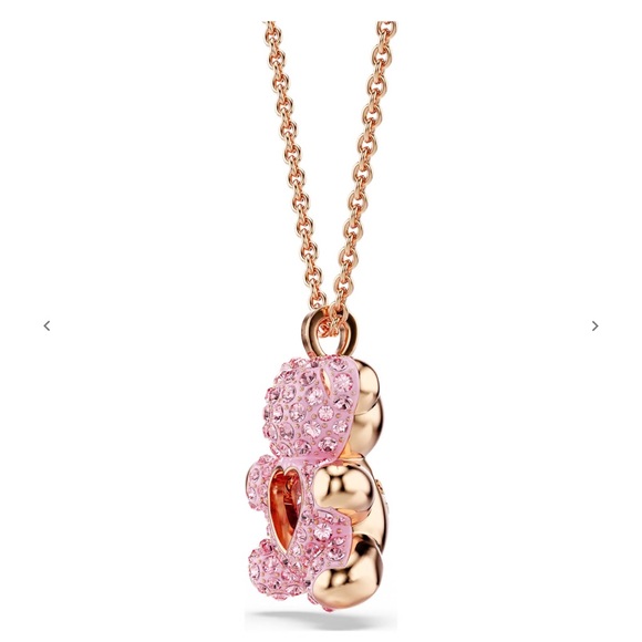 Swarovski Pink Teddy Bear Necklace - Picture 4 of 11